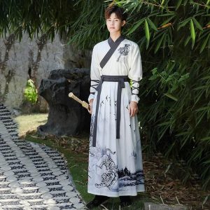 tenue kimono samourai blanc