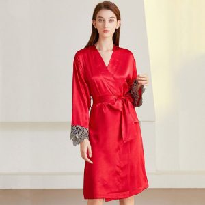 vêtements de nuit déshabillé femme rouge
