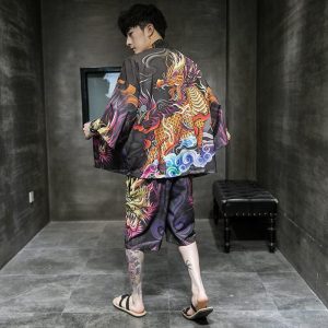 ensemble kimono homme dragon