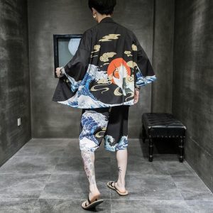 kimono léger idéal pour l'été en bord de mer