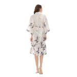 kimono blanc longue robe