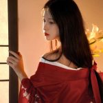 kimono chic femme rouge