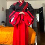 kimono chinois en soie pour femme