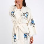 kimono de bain en polyester