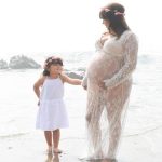 kimono dentelle chic pour future maman