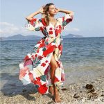 kimono fleuri plage