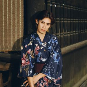 kimono en coton pour homme
