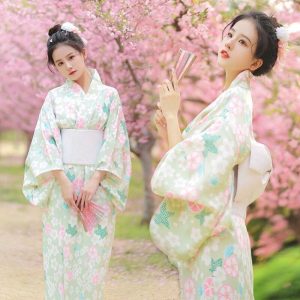 kimono japonais printemps