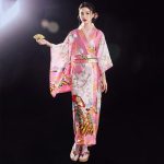 kimono japonais rose