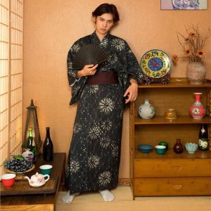 kimono long japonais pour femme