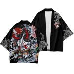 kimono oni avec motif de couteau