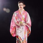 kimono rose élégant