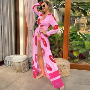 kimono rose long