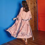 kimono rose pale pour femme