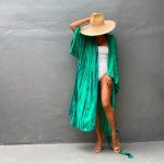 kimono vert élégant pour femme