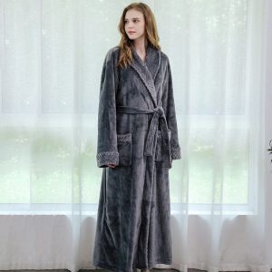 manteau peignoir femme noir