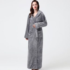 peignoir eponge velours femme