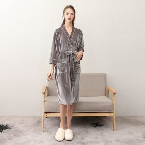 peignoir femme doux et chaud