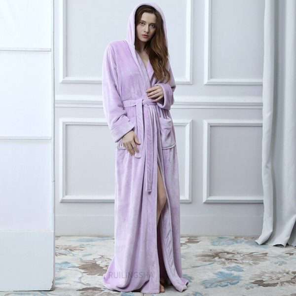 peignoir femme doux polaire