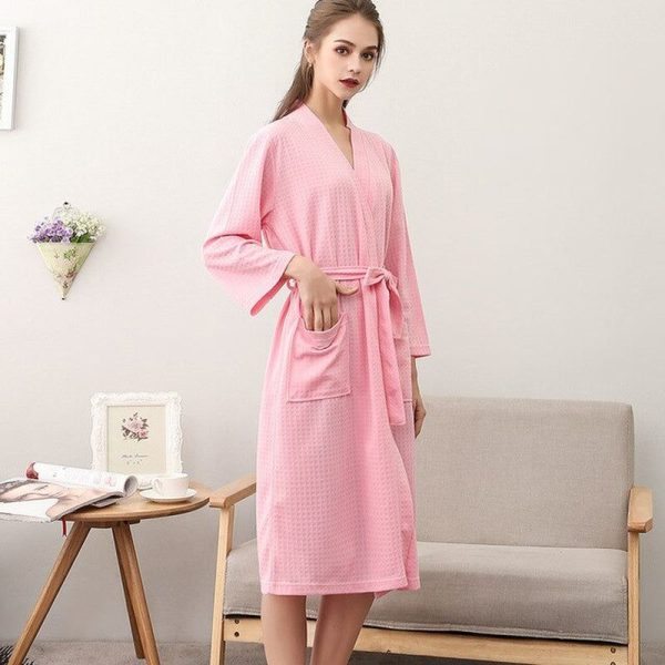 peignoir femme rose