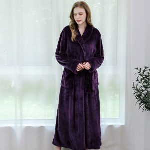 peignoir femme violet