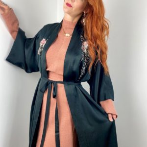 peignoir japonais soie femme