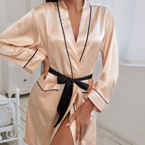 peignoir satin femme grande taille