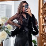 robe de chambre femme plume