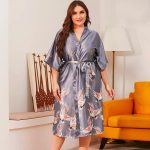 robe kimono élégante en satin