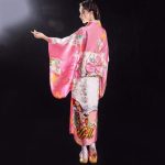 robe kimono rose pour femme