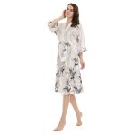 robe longue style kimono blanche