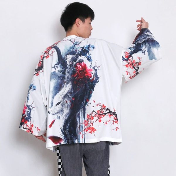 veste homme motif fleur