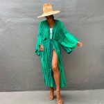 vêtement femme kimono vert