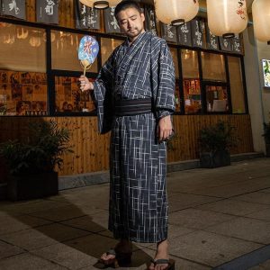 yukata traditionnel samourai pour homme