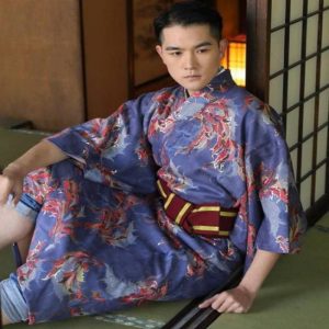 yukata violet homme